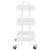 3-Tier Trolley White 16.9"x13.4"x31.1" Steel A949-335866