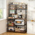  Kitchen Bakers Rack, 5 ft Power Cable Bakers Rack with Power Outlet, Kitchen Stand with X-Shaped S E415-LSHBJ354INCHX6DAX001V1