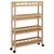 | Kitchen Trolley with Wheels | Natural 23.62 x 7.09 x 38.19 in A949-42028298