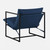 Modern Navy Blue Upholstered Accent Chair with Metal Frame Q280-NVAMUSAC97342861