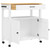Kitchen Trolley MONZA 33.1"x15.7"x34.8" Solid Wood Pine A949-376108