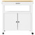 Kitchen Trolley MONZA 33.1"x15.7"x34.8" Solid Wood Pine A949-376108