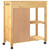 Kitchen Trolley MONZA 33.1"x15.7"x34.8" Solid Wood Pine A949-376115