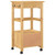 Kitchen Trolley MONZA 18.9"x15.7"x34.8" Solid Wood Pine A949-376082