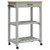 Kitchen Trolley MONZA 23.6"x15.7"x34.8" Solid Wood Pine A949-376092