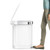 White 12-Gallon Narrow Kitchen Trash Can with Easy Step-on Lid Q280-WHTSILSH658312