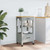  Kitchen Trolley MONZA 18.9"x15.7"x34.8" Solid Wood Pine A949-376086