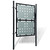  Black Single Door Fence Gate 39.4x49.2 A949-141686