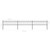  Garden Fence with Hoop Top Steel 211.4"x23.6" Black A949-277640