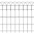 Garden Border Fence Powder-coated Iron 32.8'x2.1' A949-141073