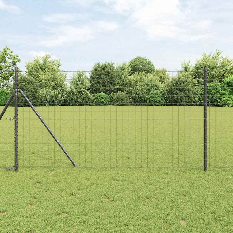  Euro Fence 3.28 x 82.02 ft PVC-coated iron Grey A949-42004541