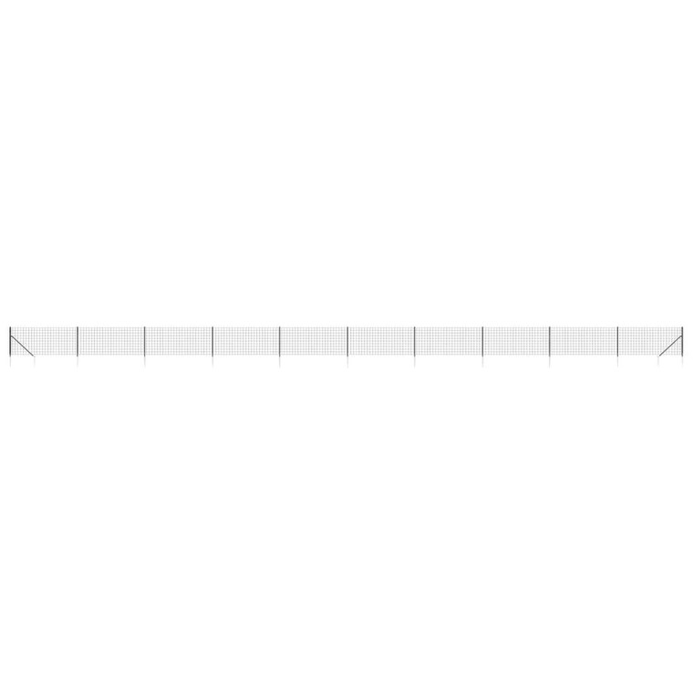  Wire Mesh Fence with Spike Anchors Anthracite 3.3x82.0' A949-154281