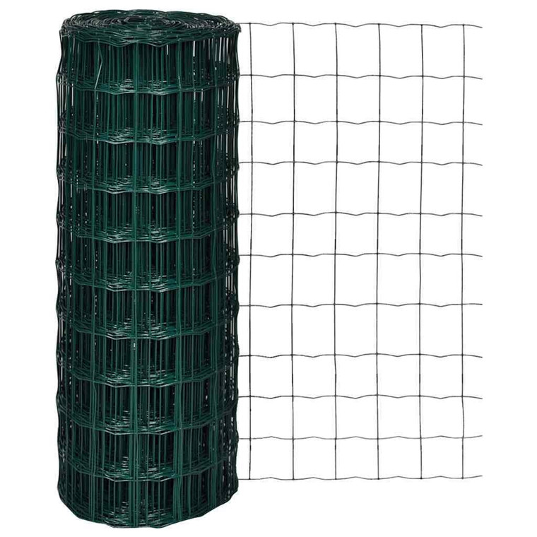  Euro Fence Steel 32.8ftx3.3ft Green A949-140573