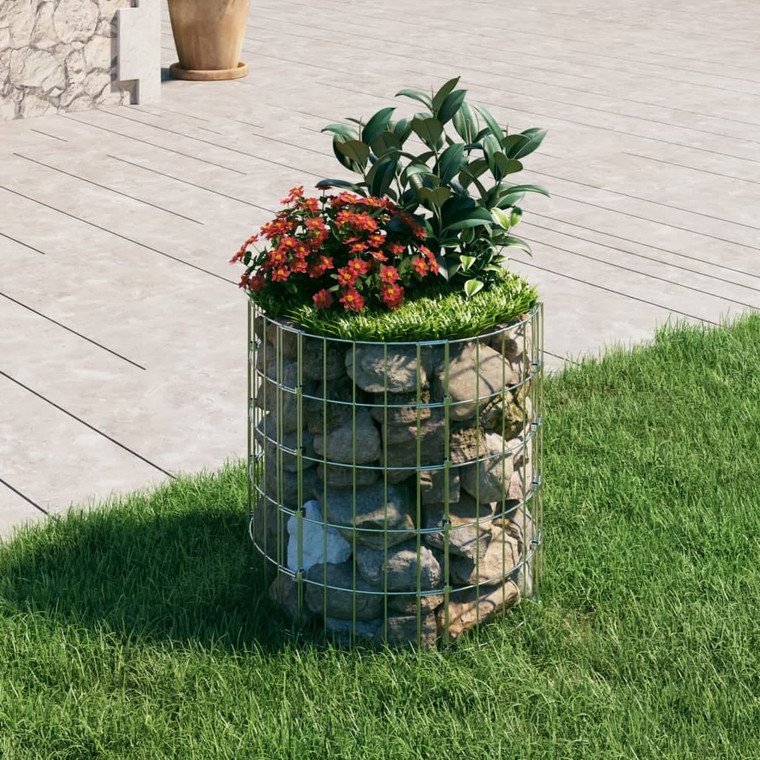  Circular Gabion Pole Galvanized Steel 19.7"x19.7 A949-152015