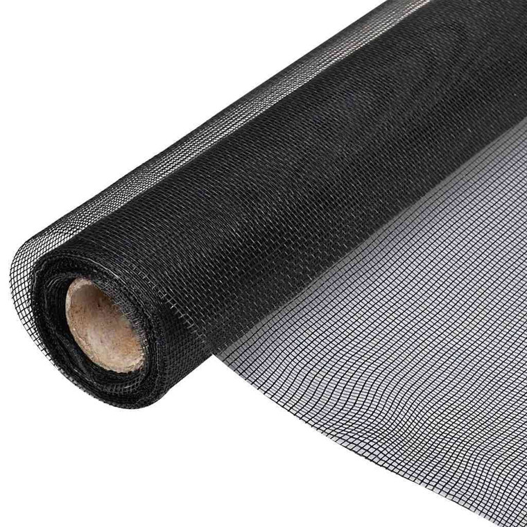  Mesh Screen Fiberglass 3'3" x 16'4" Black A949-141161
