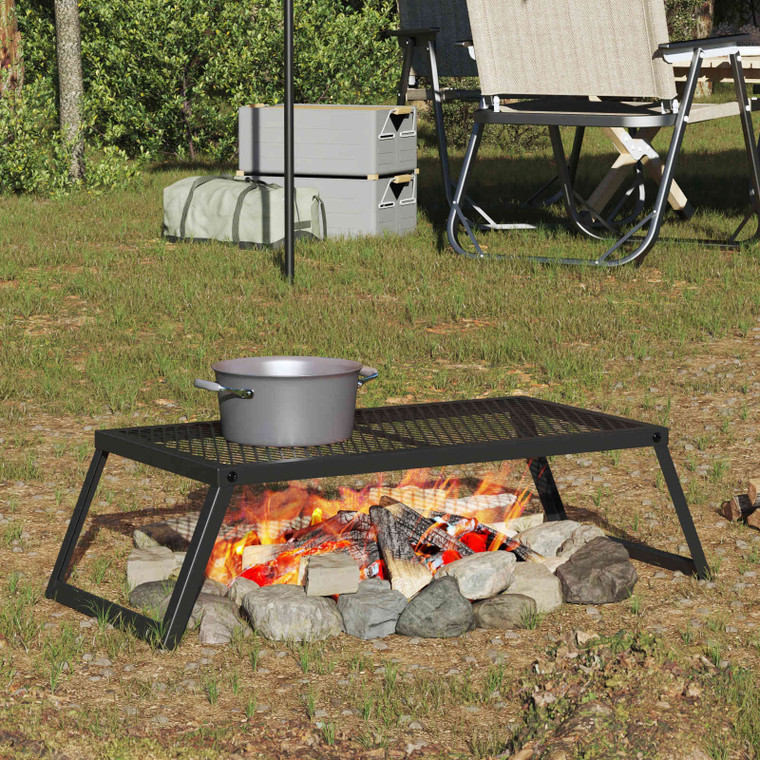  Foldable Camping Grill 22.83 x 12.20 x 0.79 in Alloy Steel A949-42030066