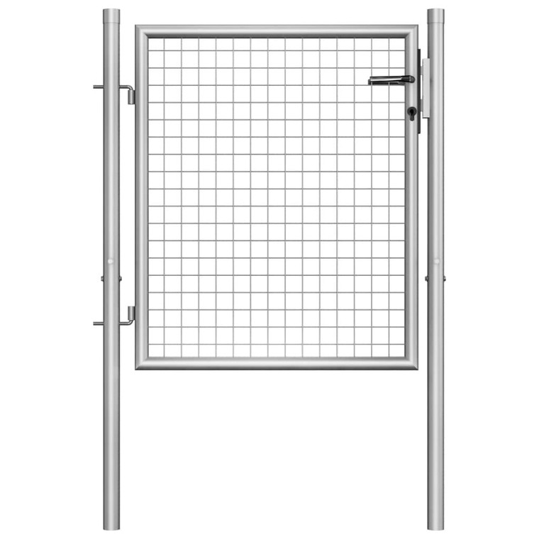  Garden Gate Galvanised Steel 39.4x29.5" Silver A949-144755