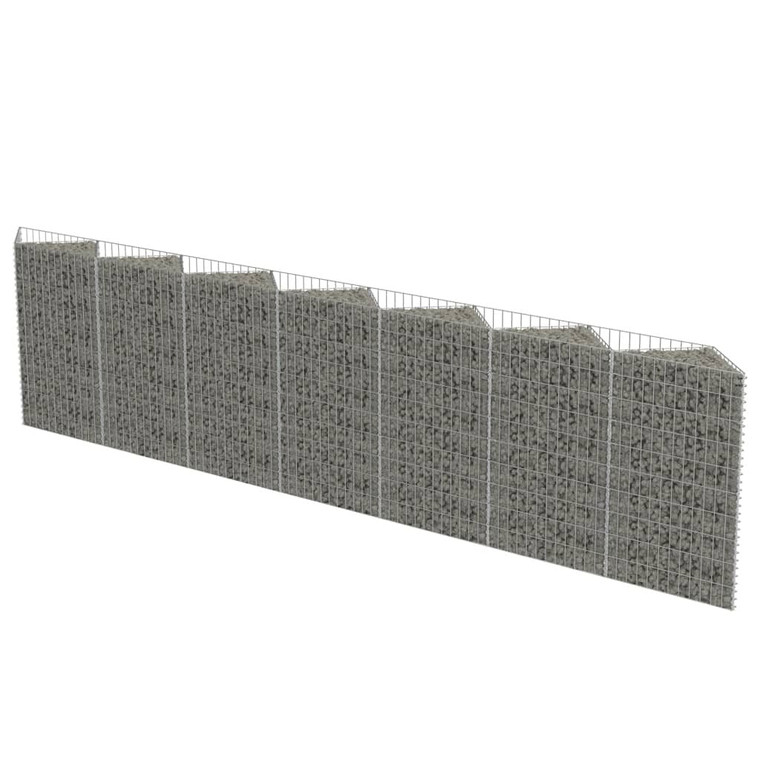  Gabion Wall Galvanized Steel 177.2"x11.8"x39.4 A949-143571