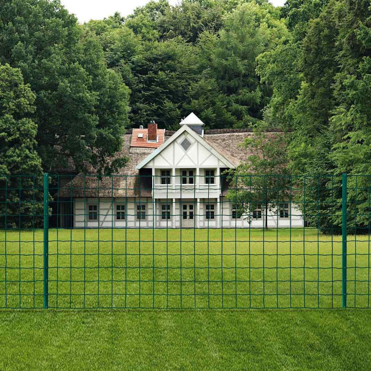  Euro Fence Steel 65.6x3.9'Green A949-142816