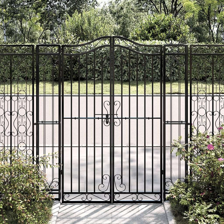  Garden Gate Black 47.6"x3.1"x59.1" Wrought Iron A949-363432