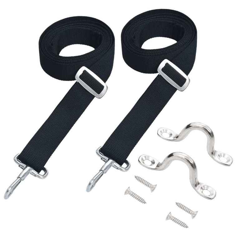  Bimini Top Straps 2 pcs Fabric and Stainless Steel A949-92388