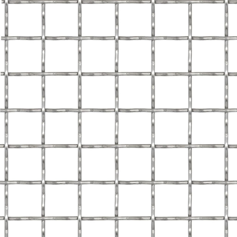  Crimped Garden Wire Fence Stainless Steel 19.7"x19.7" 0.8"x0.8"x0.1 A949-142288