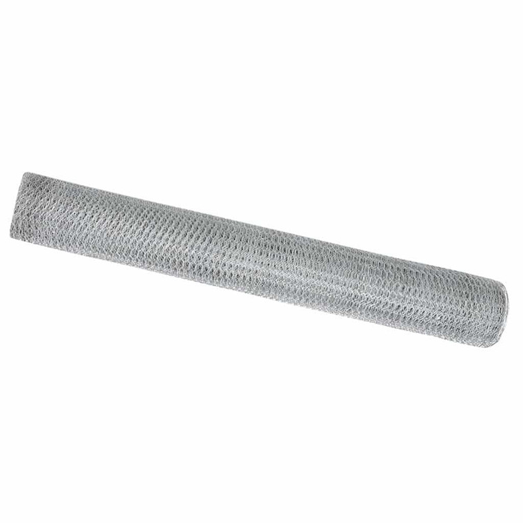  Hexagon Fence 3.28 x 328.08 ft Galvanised steel Silver A949-42005753