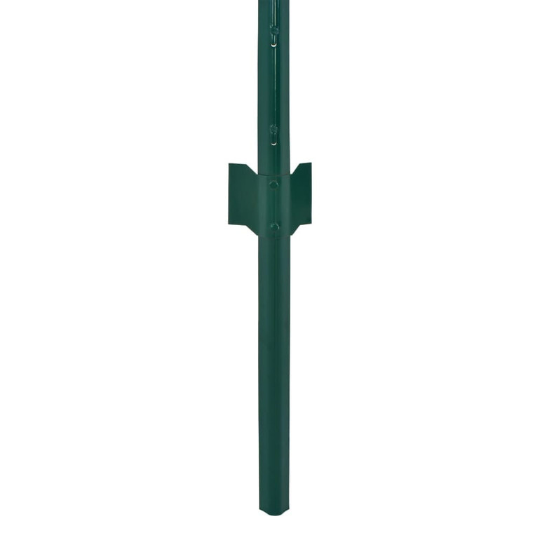  Wire Mesh Fence with Posts Steel 82'x6.6'Green A949-144612