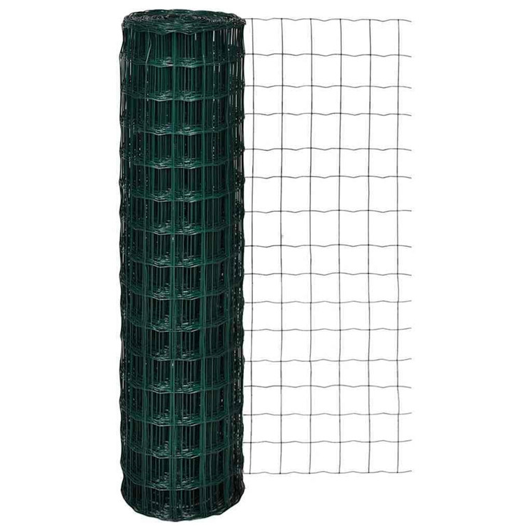  Euro Fence Steel 32.8ftx4.9ft Green A949-140575