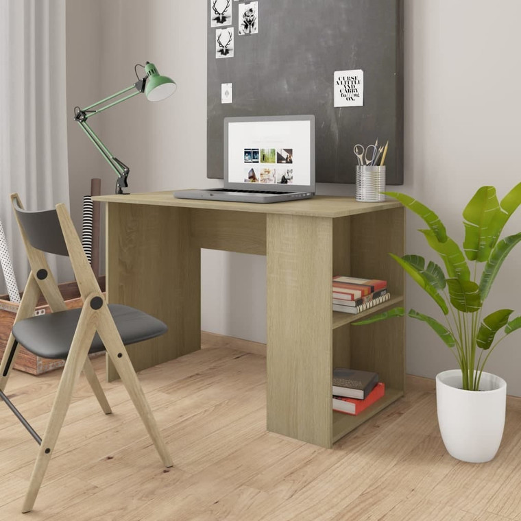 Desk Sonoma Oak 43.3"x23.6"x28.7" Engineered Wood A949-800579