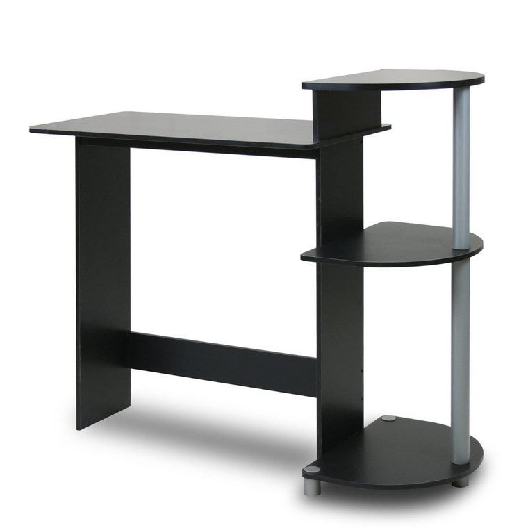 Contemporary Computer Desk in Black Grey Finish Q280-BGCCD3561