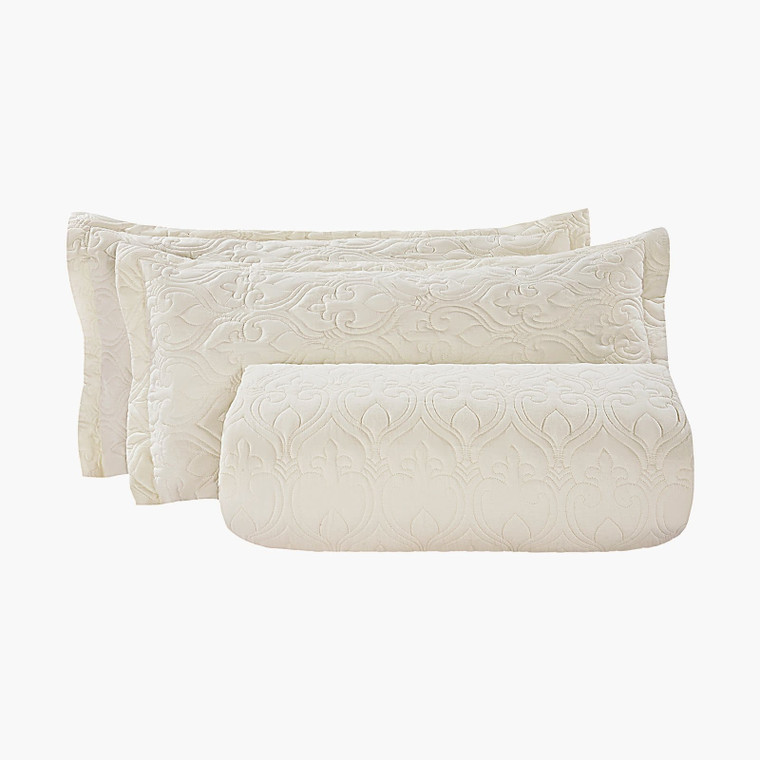 King Quilt Set, 3-Piece Lightweight Comforter, Cotton King Size Quilt Bedding Set, Beige Bedspreads E415-TDHGGBZTZM20H4USHV0