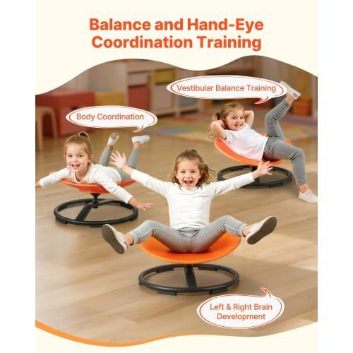 Kids Swivel Chair, 220 lbs Capacity, Sensory Spinning Chair, Autistic Kids Sensory Toy Seat with No E415-ETZYCSYXJS6BIGAUL001V0