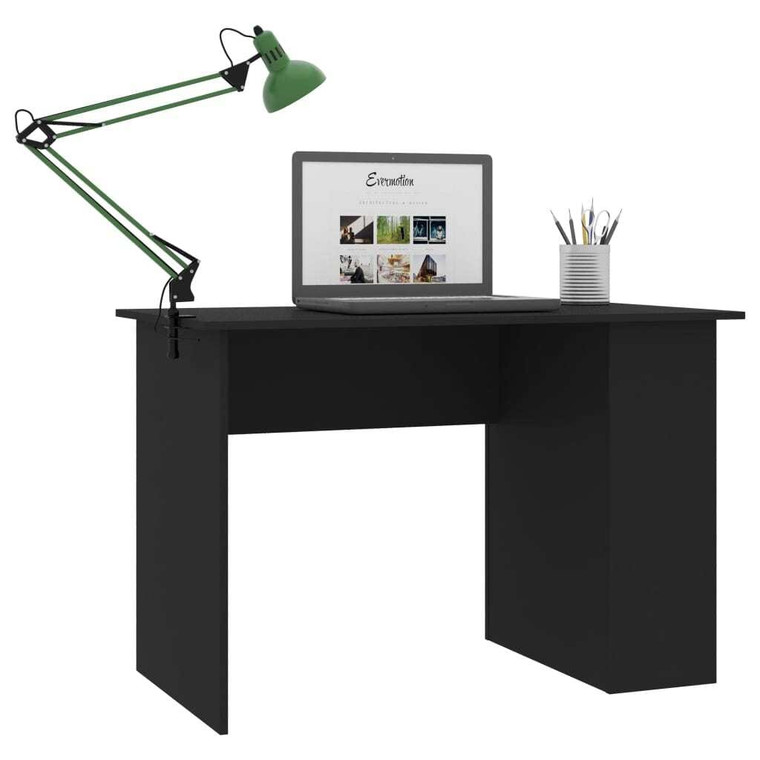 Desk Black 43.3"x23.6"x28.7" Engineered Wood A949-800577