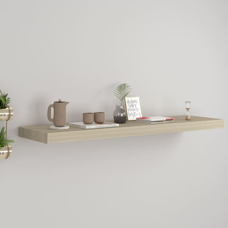 Floating Wall Shelf Oak 35.4"x9.3"x1.5" MDF A949-323880