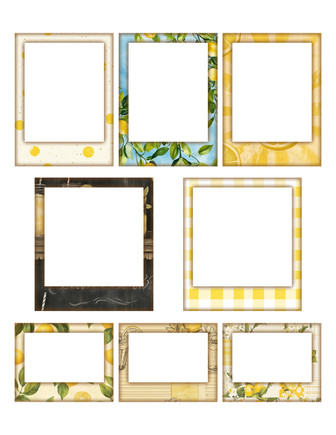 FREE - Lemon Frames Ephemera - Digital