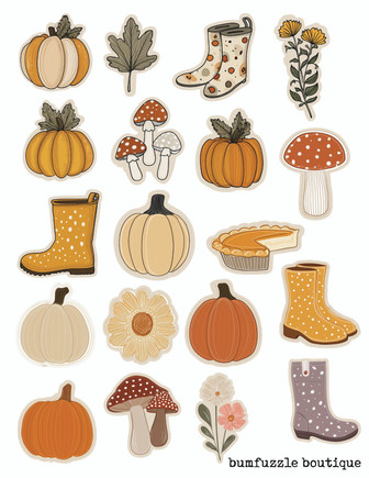 FREE - Fall Pumpkin Fussy Cut Ephemera - Digital