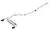 Borla 16-18 Ford Focus RS 2.3L MT AWD ATAK Catback Exhaust w/ Black Chrome Tip 140730BC