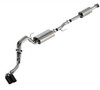 Borla F-150 2021 3.3L CC SB EC STB XL/XLT/Lariat/KR/Plnm/LTD 3/2.25 DSE Cat-Back ATAK Black CHR Tips 140881BC