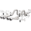 Magnaflow 00-04 Chev Corvette V8 5.7L Comp Series Quad Ctr Rr Exit SS Cat-Back Perf Exhaust 15281