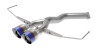 aFe Takeda 3in-2.5in 304 SS Axle-Back Exhaust w/Blue Flame Tip 19-20 Hyundai Veloster I4-1.6L(t) 49-37012-L