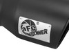 aFe Power Gas Exhaust Tip Black- 3 in In x 4.5 out X 9 in Long Bolt On (Black) 49T30451-B09
