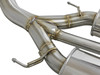 aFe POWER Takeda 2-1/2in to 2-1/4in 304SS Catback Dual-Exit Exhaust 17-21 Honda Civic Type R w/CF Tips 49-36616-C