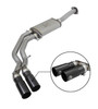 aFe Rebel Exhausts 3in SS Cat-Back 15-16 Ford F-150 EcoBoost V6 2.7/3.5L V8 5.0L w/ Black Tips 49-43081-B