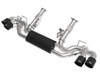 aFe MACH Force-Xp 3in to 2-1/2in 304SS Cat-Back 2020 Chevy Corvette (C8) 6.2L - Black Tip 49-34124-B