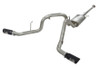 aFe MACHForce XP Exhaust 3in SS Dual Side Exit CB w/ Black Tips 11-14 Ford F150 EcoBoost V6-3.5L TT 49-43056-B