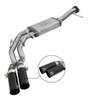 aFe Rebel Series Exht 3in SS Middle Side Exit CB w/ Black Tips 11-14 Ford F150 Ecoboost V6 3.5L (tt) 49-43078-B