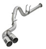 aFe Rebel XD 4in SS Down-Pipe Back Exhaust w/Dual Polished Tips 17-18 Ford Diesel Trucks V8-6.7L(td) 49-43102-P