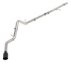 aFe Large Bore-HD 3in 409SS DPF-Back 20-21 GM Trucks L6-3.0L (td) LM2 - Black Tip 49-44128-B
