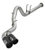 aFe Power 15-16 Ford F250/F350 6.7L Diesel Rebel XD 4in 409 SS DPF-Back Exhaust System - Black Tips 49-43121-B